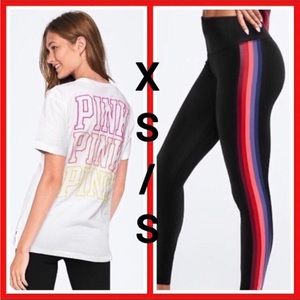 NWT VS PINK XS/S RAINBOW SET